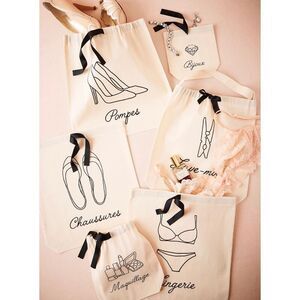 NEW NWT BAG-ALL French Collection Travel Organizing BAG PACKING 6 piece SET $125